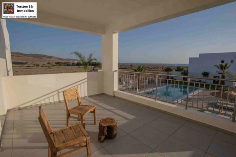 Kalamaki Kreta, Afrathia Kalamaki, Luxusvilla m.priv. Pool direkt am Lybischen Meer Haus kaufen